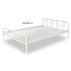 Letto-Matrimoniale-2-due-piazze-160x200-Rete-a-Doghe-in-Metallo-Camera-da-Letto