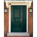 Porta-Blindata-a-2-Ante-Asimmetriche-Doppia-Anta-Termica-Verde-Antisfondamento