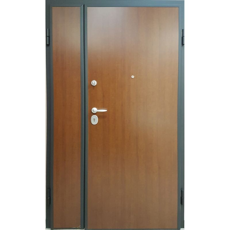 Porta-Blindata-a-2-Ante-Asimmetriche-Doppia-Anta-Termica-Verde-Antisfondamento