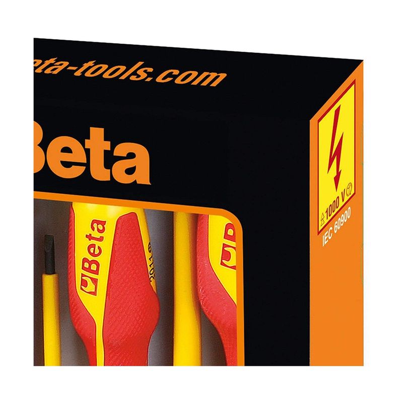 Kit-Giraviti-Beta-Elettricista-Isolati-Lama-Piatta-e-Punta-Philips-Professionali