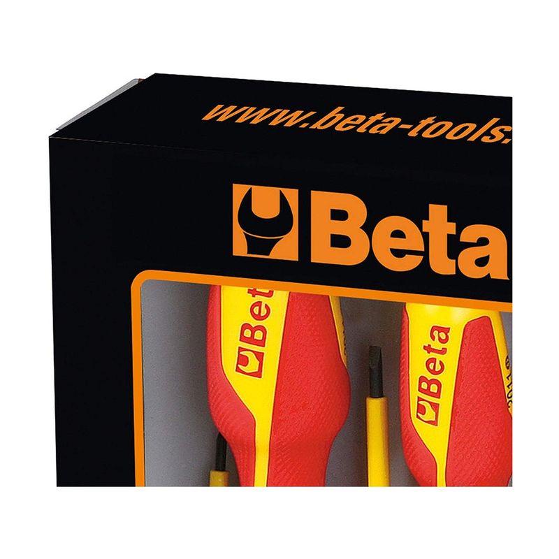 Kit-Giraviti-Beta-Elettricista-Isolati-Lama-Piatta-e-Punta-Philips-Professionali