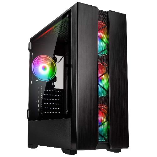 Kolink-Phalanx-V2-ARGB-Mid-Tower-Case-Pc-Gaming-Vetro-Temperato-Nero
