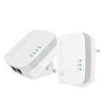 Strong POWERLWF600DUOMINI adattatore di rete PowerLine 600 Mbit/s Collegamento ethernet LAN Wi-Fi Bianco 2 pz