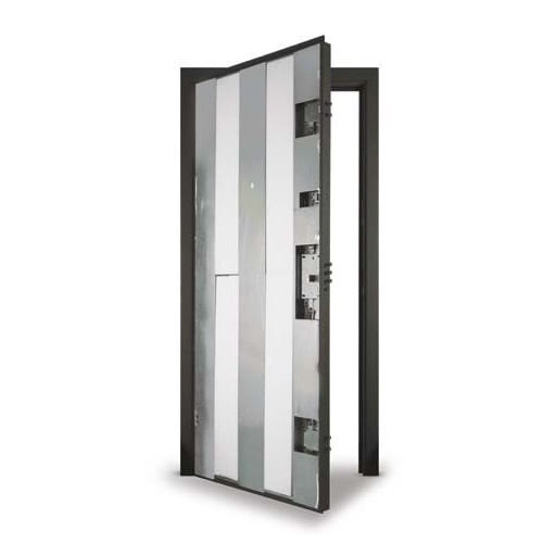 Porta-Blindata-con-Cerniere-a-Scomparsa-Filo-Muro-Telaio-Complanare-Rasomuro