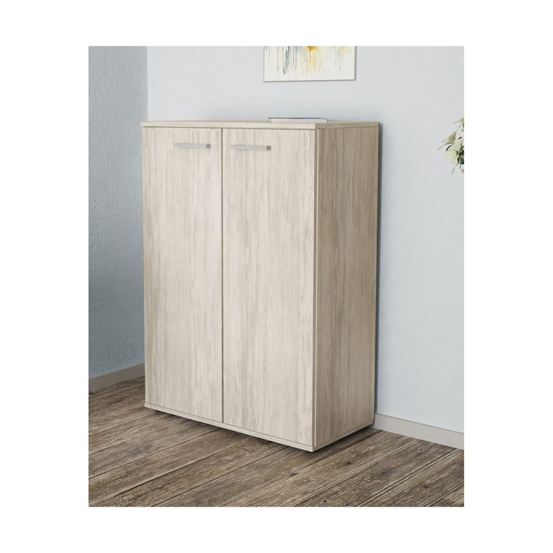 Armadio-Multiuso-Per-Ufficio-Bianco-Venato-In-Legno-Mobile-2-Ante-Con-Ripiani