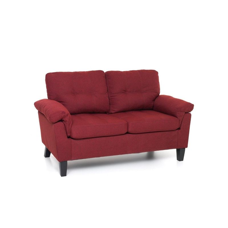 Divanetto-2-Due-Posti-Divano-in-Tessuto-Rosso-da-Salotto-Sofa-145-cm