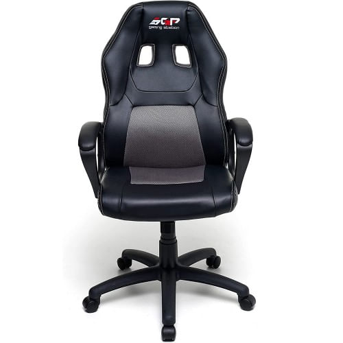 Sedia-Gaming-Ragazzi-con-Braccioli-e-Ruote-Grigio-Consolle-Scrivania-Ergonomica