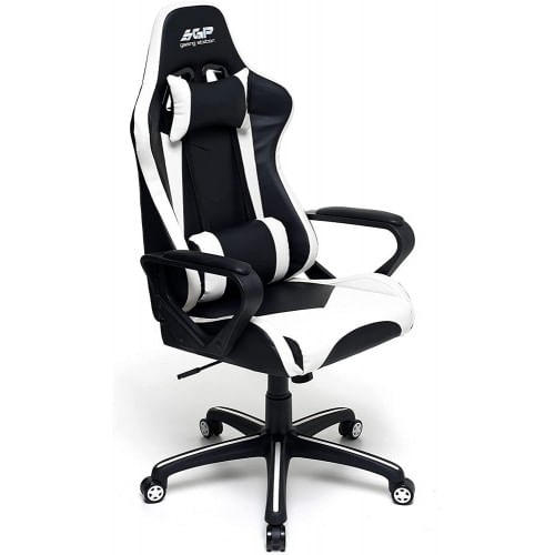 Sedia-Gaming-da-Ragazzo-Cuscino-Cervicale-Braccioli-e-Ruote-Poltrona-Ergonomica