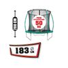 Tappeto-Elastico-Diametro-183-cm-Bambini-Rete-Sicurezza-Trampolino-da-Giardino