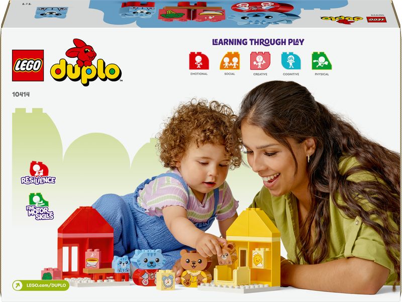 LEGO-DUPLO-10414-Attivita--Quotidiane--Mangiare-e-Andare-a-Letto-Giochi-per-Bambini-da-1.5-Anni-in-su-con-4-Animali-Giocattolo