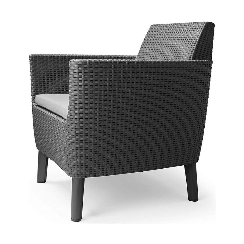 Keter-Salottino-da-Balcone-Mobile-Effetto-Legno-Caffe-Tavolino-Cuscini-in-Resina