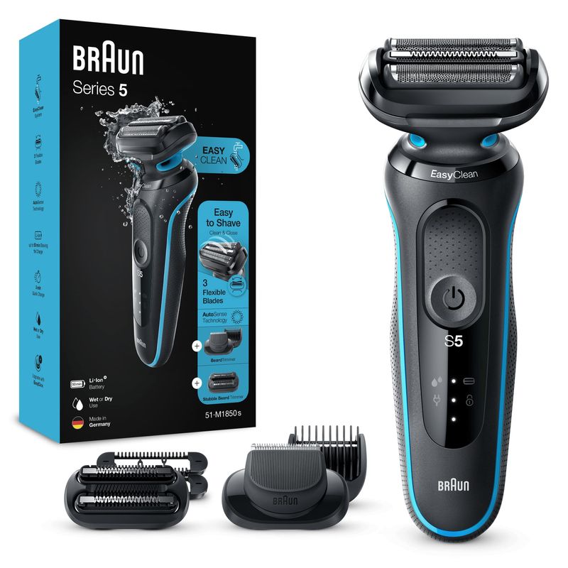 Braun-Series-5-51-M1850s-Rasoio-Elettrico-Uomo-Con-Accessori-Regolabarba-E-Rifinitore-Effetto-Barba-Incolta-EasyClick-EasyClean-WetDry-Ricaricabile-Rasoio-A-Lamina-Senza-Fili-Menta