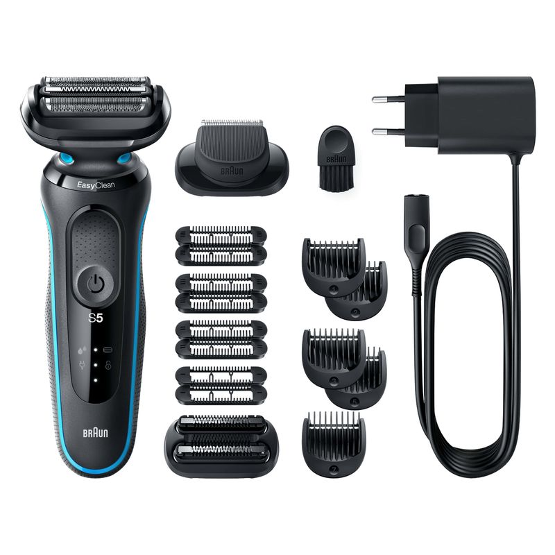 Braun-Series-5-51-M1850s-Rasoio-Elettrico-Uomo-Con-Accessori-Regolabarba-E-Rifinitore-Effetto-Barba-Incolta-EasyClick-EasyClean-WetDry-Ricaricabile-Rasoio-A-Lamina-Senza-Fili-Menta