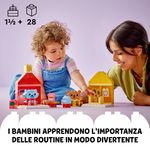 LEGO-DUPLO-10414-Attivita--Quotidiane--Mangiare-e-Andare-a-Letto-Giochi-per-Bambini-da-1.5-Anni-in-su-con-4-Animali-Giocattolo