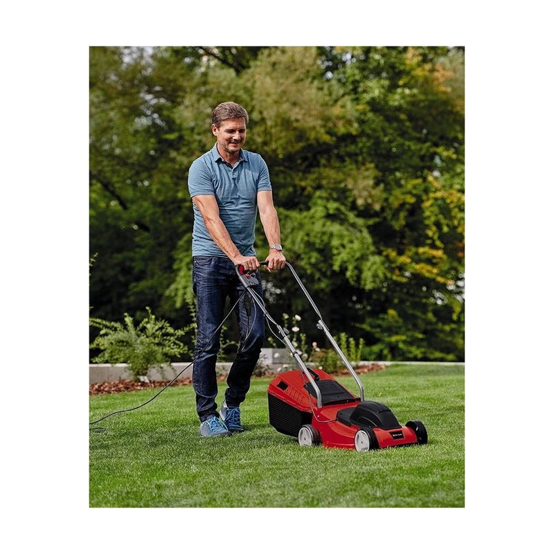 Tagliaerba-Einhell-Elettrico-1000-Tosa-Prato-Erba-Giardinaggio-Leggero-3-Altezze