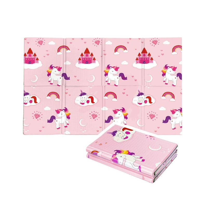 Pavimento-Antitrauma-Unicorno-120x90-Pieghevole-Tappeto-per-Bambini