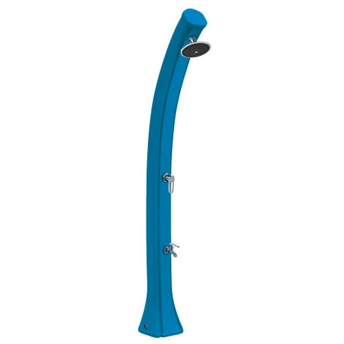 Doccia-Solare-da-Giardino-44-litri-Blu-Miscelatore-per-Esterno-Piscina-Campeggio