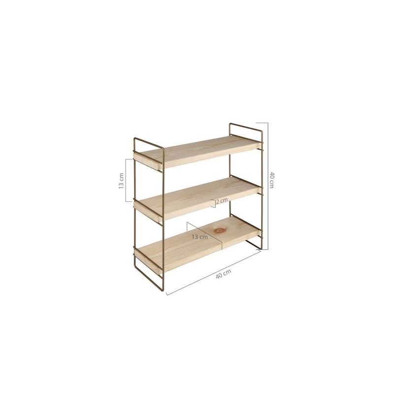 Scaffale-Salvaspazio-in-Legno-e-Metallo-da-Bagno-Mobiletto-Trucchi-Multiuso