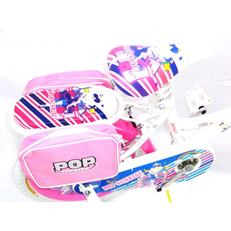 Bicicletta-per-Bambina-Ruota-12-Pollici-2-3-4-Anni-con-Rotelle