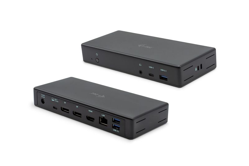 i-tec-C31TRIPLEDOCKPD-replicatore-di-porte-e-docking-station-per-laptop-Cablato-USB-3.2-Gen-2--3.1-Gen-2--Type-C-Nero
