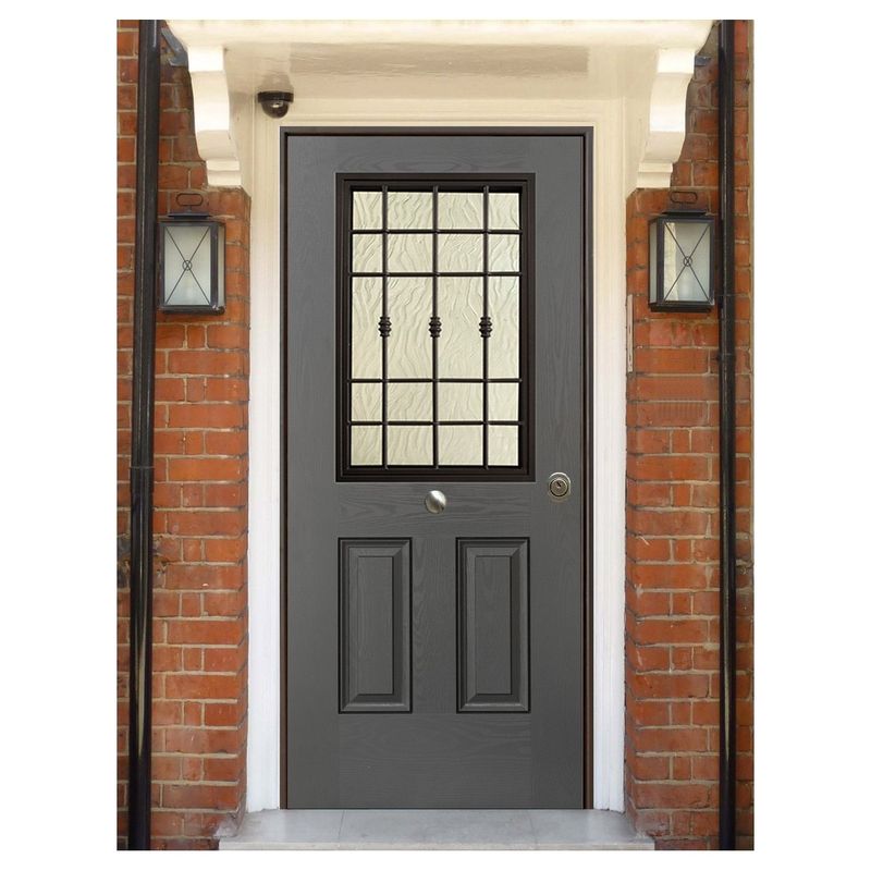 Porta-Blindata-con-Grata-e-Vetro-Pannello-per-Esterno-Grigio-Vetroresina