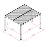 Pergola-Bioclimatica-3.6x3-mt-in-Alluminio-Gazebo-da-Giardino-Terrazzo-Pergolato