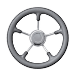 RUOTA TIMONE GRIGIO Ø MM.400