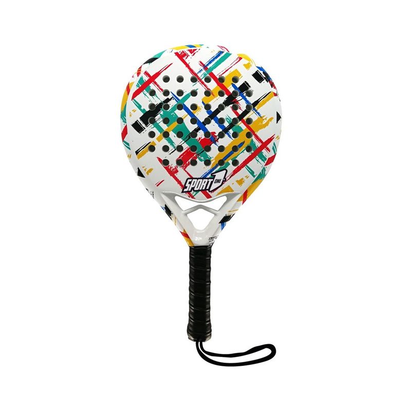 Racchetta-da-Paddle-Padle-Rotonda-355-gr-Racket-in-Carbonio-100--Manico-Morbido