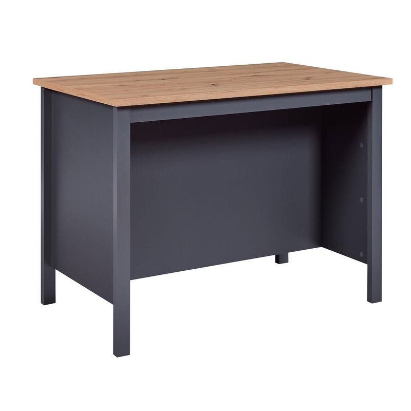 Tavolo-Alto-Penisola-da-Cucina-Grigio-Mobile-per-Sgabelli