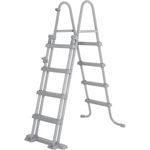 Scaletta di Sicurezza per Piscina Altezza 122 cm Bestway Gradini Esterni Acciaio