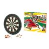 Bersaglio-Pub-46cm-Floccato---6-Freccette-Punta-Metallo-Bivalva-Dartboard-Game