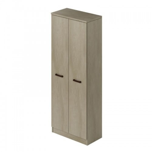 Armadio-Porta-scope-con-ripiani-in-Legno-Argilla-182-cm-Multiuso