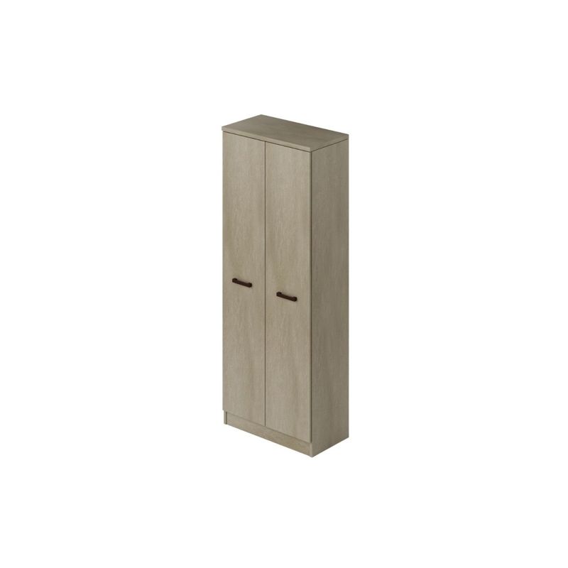 Armadio-Porta-scope-con-ripiani-in-Legno-Argilla-182-cm-Multiuso