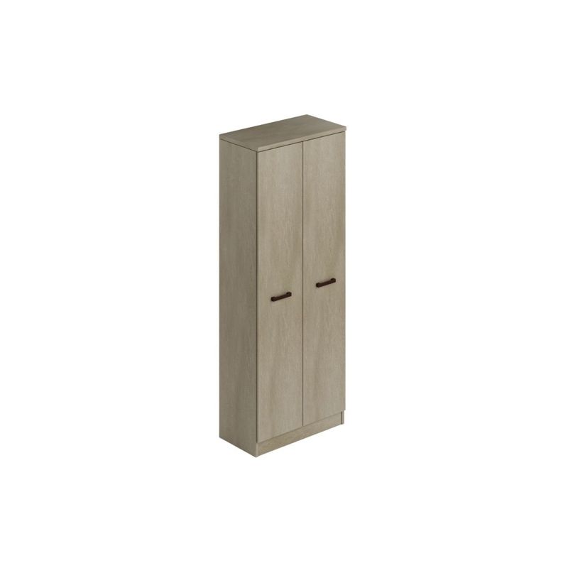 Armadio-Porta-scope-con-ripiani-in-Legno-Argilla-182-cm-Multiuso