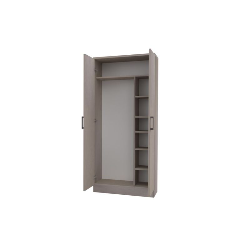 Armadio-Porta-scope-con-ripiani-in-Legno-Argilla-182-cm-Multiuso