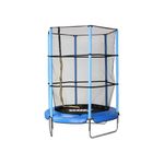 Tappeto Elastico Diametro 140 cm Bambini Rete Sicurezza Trampolino Gioco Esterno