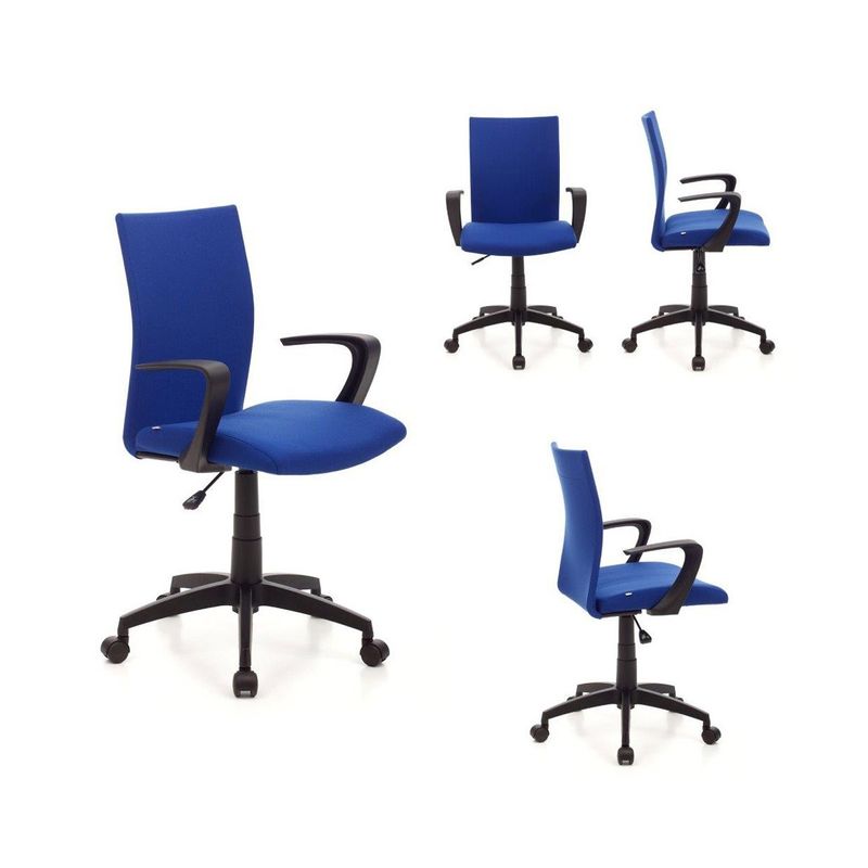 Poltrona-Ufficio-Direzionale-Rotelle-Scrivania-Sedia-con-Ruote-Braccioli-Camera