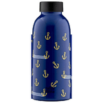 Mama Wata Insulated Uso quotidiano 470 ml Blu, Oro