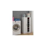 Scarpiera-Salvaspazio-in-Legno-Armadio-Portascarpe-Mobile-2-Ante-con-Ripiani