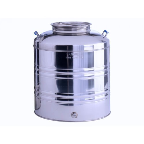 Fusto-per-Olio-Sansone-10-lt-Senza-rubinetto-in-Acciaio-Inox-Contenitore-Bidone
