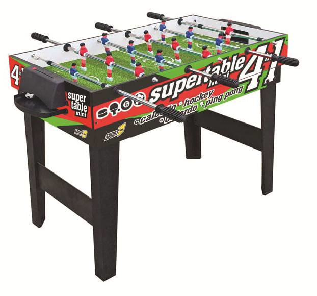 Biliardino-Tavolo-4in1-Mini-Calcetto-Biliardo-Ping-Pong-Hockey-Aste-Telescopiche