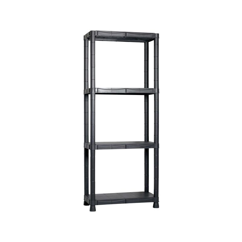 Scaffali-in-Resina-4-Ripiani-60x30-Plastica-Dispensa-Libreria-Garage-Magazzino