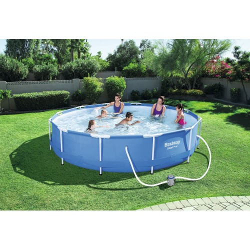 Piscina-Fuori-Terra-366x76-Rotonda-Steel-Pro-Frame-con-Pompa-Filtro-a-cartuccia