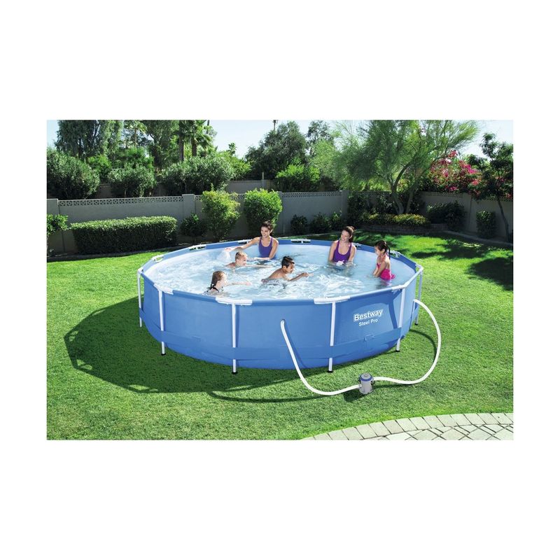 Piscina-Fuori-Terra-366x76-Rotonda-Steel-Pro-Frame-con-Pompa-Filtro-a-cartuccia