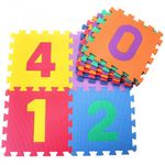 Tappeto Puzzle Componibile 10 Numeri 30x30 Colorati Incastro Pavimento Bambini