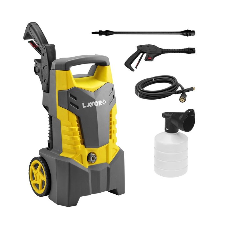 Lavor-Idropulitrice-Professionale-Acqua-Fredda-con-Accessori-Pistola-Lancia-Tubo