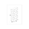 Mobile-Libreria-80-Bianca-Lucido-Ripiani-Design-a-Giorno-Parete-Modulare-Studio
