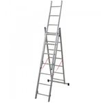 Facal Stilo Scala Alluminio 3x 7 Gradini Scaletta Allungabile Telescopica Cinte