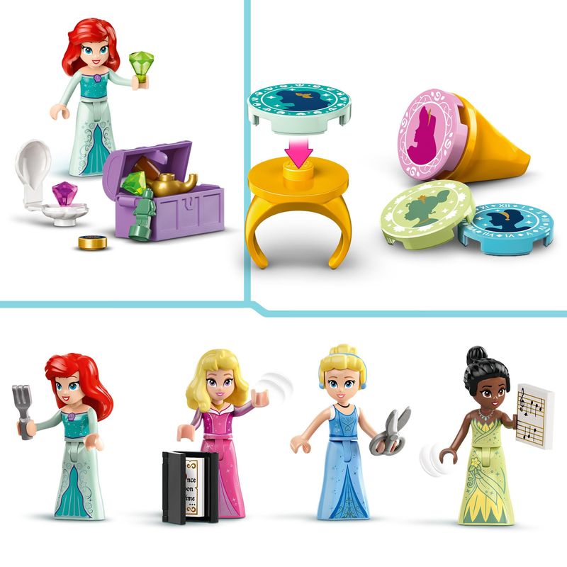 LEGO-Disney-Princess-43246-l-Avventura-al-Mercato-Principesse-Disney-Giochi-Bambini-6--Citta--da-Costruire-e-4-Mini-Bamboline