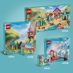 LEGO-Disney-Princess-43246-l-Avventura-al-Mercato-Principesse-Disney-Giochi-Bambini-6--Citta--da-Costruire-e-4-Mini-Bamboline